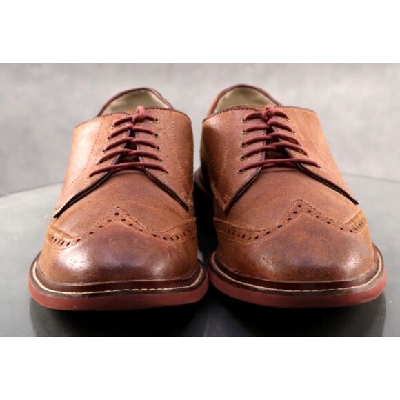 Cole Haan Nik Air Men\'s Wingtip Oxfords Dress Shoes Size 10.5 M Leather C10190